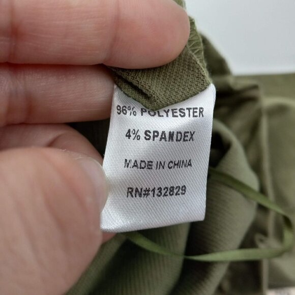 Superdown Kierra French Terry Shorts Olive Green Revolve Paperbag Waist Beach S - Picture 7 of 11